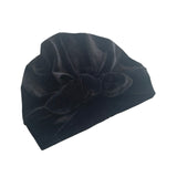 Black Velvet Vintage Style Bow Turban