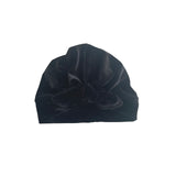 Black Velvet Vintage Style Bow Turban