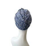Pastel Blue and White Soft Turban