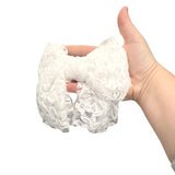 White Lace Bridal Wedding Hair Bow Clip
