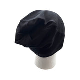 Black Elastic Jersey Beanie Cap for Men and Women