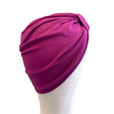 Stylish Violet Cotton Chemo Headwear