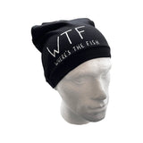 Fishing Gift Beanie Hat, Black Novelty Slouch Jersey Hat