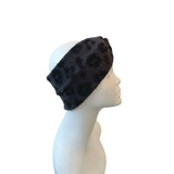 Charcoal Patterned Fleece Earmuffs