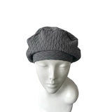 Charcoal Slouchy Beret Hat 