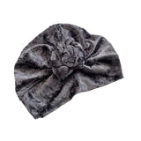 Charcoal Velvet Turban