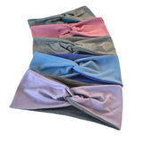 Set of colorful headbands on a white background