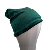 Stylish Green Autumn Velvet Slouch Hat for Women