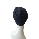 Dark Blue Hair Care Turban