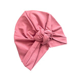 Dusky Pink Cotton Head Scarf Turban for Adults