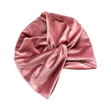 Dusky Pink Velvet Vintage Style Twisted Hair Turban