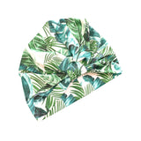 Ready Made Adult Leaf Print SPF 50 Hair Care Head Scarf Hair Turban