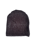 Black Lace Slouchy Fashion Beanie Cap