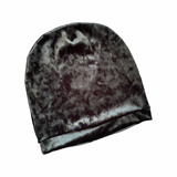 Teal Luxury Autumn Velvet Beanie Hat for Women