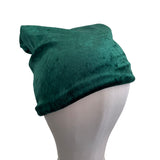 Stylish Green Autumn Velvet Slouch Hat for Women