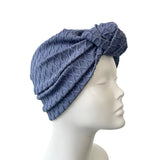 Everyday Soft Comfy Denim Blue Head Wrap