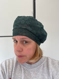Green Lightweight Lace Beret Hat for Women