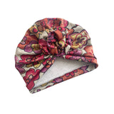 Retro Flower Pre Tied Jersey Rosette Turban