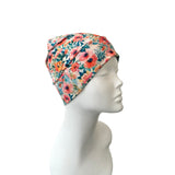 Floral Soft Bamboo Cotton Beanie Cap 