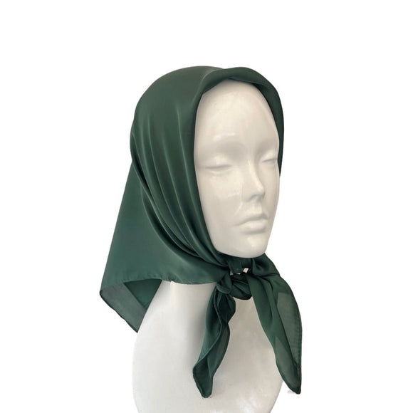 Green Fashion Satin Scarf 70cm 