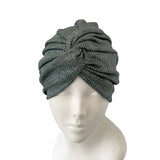 Green Silver Twisted Turban