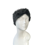 Grey Faux Fur Winter Headband for Women