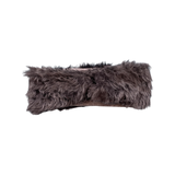 Grey Faux Fur Headband for Women