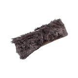 Grey Faux Fur Headband for Women