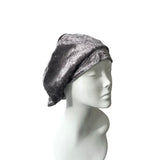 Grey Retro Velvet Hat