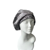 Grey Retro Velvet Hat