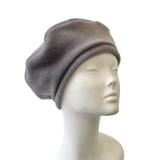 Grey Soft Fleece Floppy Women's Beret for Her
