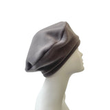 Grey Soft Fleece Floppy Women's Beret for Her