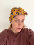 Mustard Jersey Bow Headband
