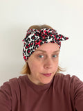 Patterned Wide Bow Head Wrap