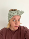 Pastel Mint Retro Bow Headband