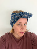 Thick Denim Jersey Bow Headband