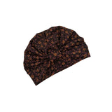 Dark Floral Jersey Hair Turban