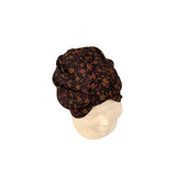 Dark Floral Jersey Hair Turban