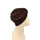 Dark Floral Jersey Hair Turban