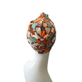 Leaf Print Turban Head Wrap 