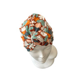 Leaf Print Turban Head Wrap 