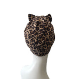 Leopard Bow Cotton Turban