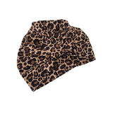 Leopard Bow Cotton Turban