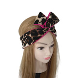 Leopard and Pink Wired Headband