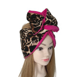 Leopard and Pink Wired Headband