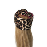 Leopard and Pink Wired Headband