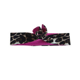 Leopard and Pink Wired Headband