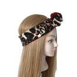 Leopard and Red Wired Headband
