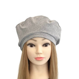 Light Grey Jersey Beret
