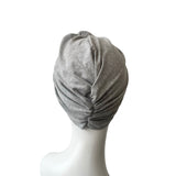 Light Grey Pre-tied Knot Head Wrap